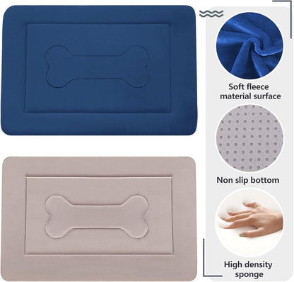 Dog Bed Large Crate Mat 42 in Non-Slip Washable Soft Mattress Kennel Pads
