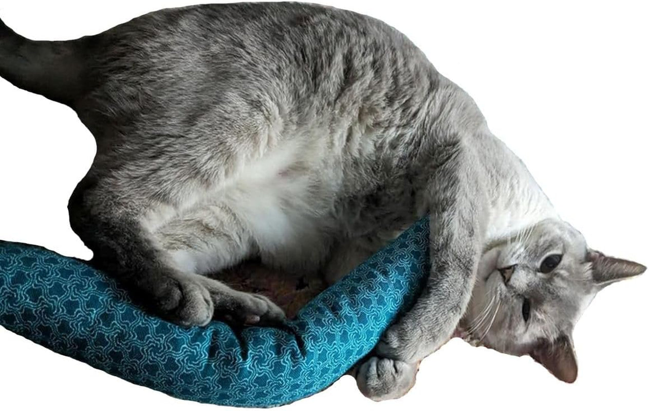 15" Catnip Cat Kicker Toys/Kitty Kick Sticks/Cat-Nip Kick Sticks (Turquoise) (Kickers Filled with 1 Oz Premium Canadian Catnip)